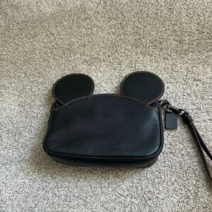 Coach Disney Collection wristlet! Never used! Mickey ears!